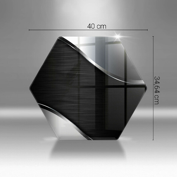 Tagliere in vetro Astrazione del metallo