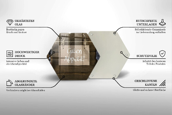 Tagliere in vetro Guten Apetit