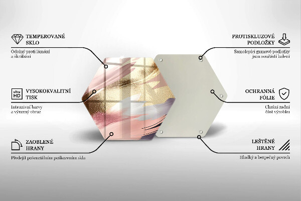 Tagliere in vetro temperato Macchie pastello