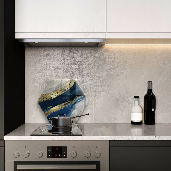 Tagliere in vetro temperato Texture con oro