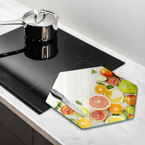 Tagliere in vetro temperato Agrumi