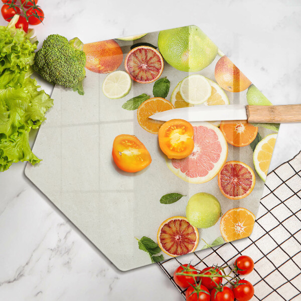 Tagliere in vetro temperato Agrumi