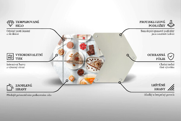 Tagliere in vetro temperato La dolcezza della torta