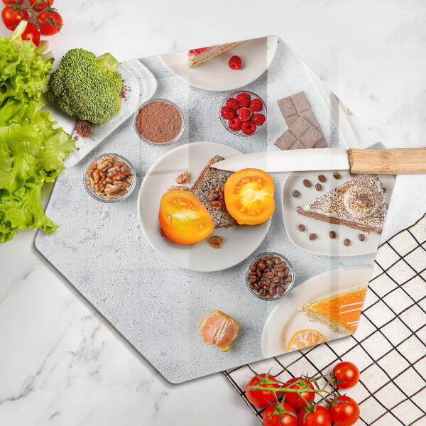 Tagliere in vetro temperato La dolcezza della torta