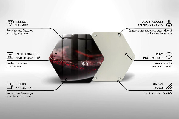 Tagliere in vetro temperato Vino rosso in un bicchiere