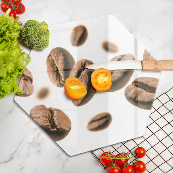 Tagliere in vetro temperato Chicchi di caffè