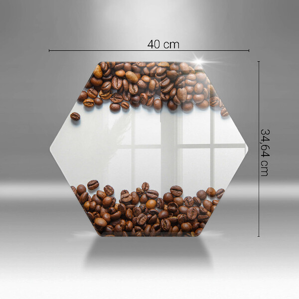 Tagliere in vetro temperato Chicchi di caffè