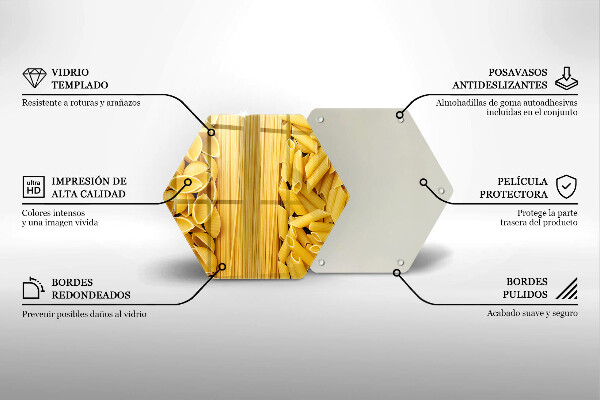 Tagliere in vetro temperato Pasta