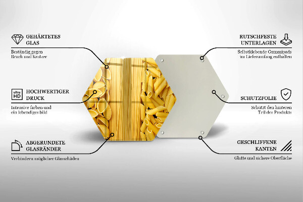 Tagliere in vetro temperato Pasta