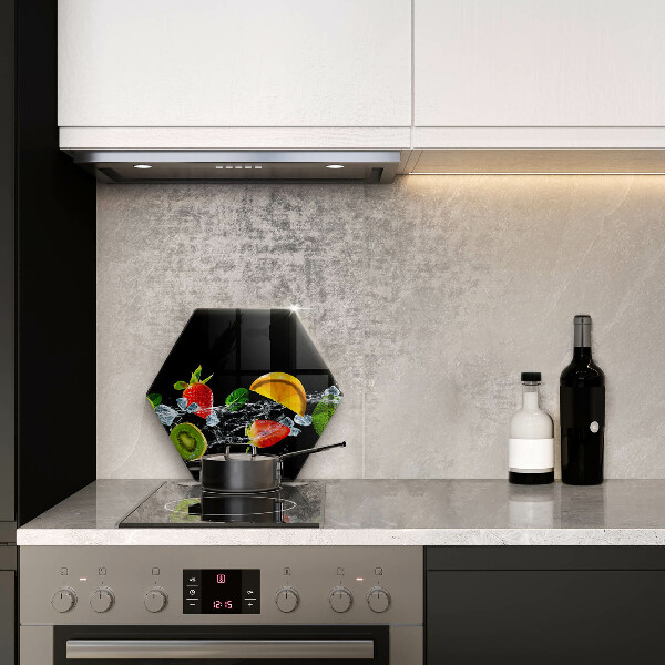 Tagliere in vetro temperato Frutta in acqua