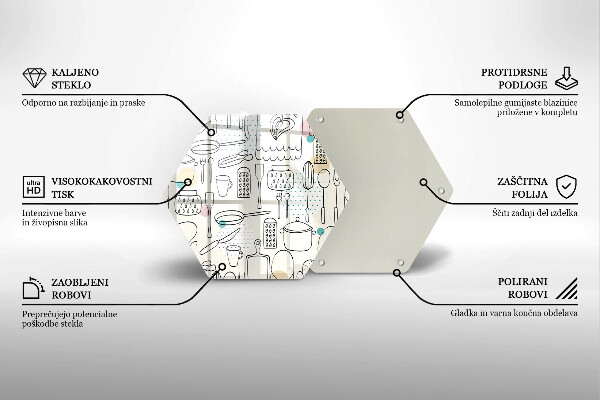 Tagliere in vetro temperato Accessori per la cucina
