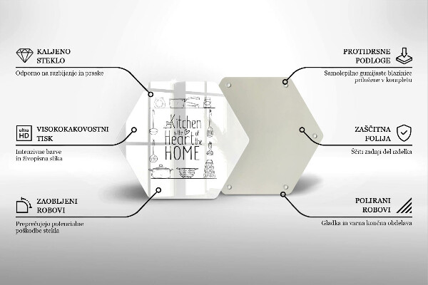 Tagliere in vetro temperato Iscrizione frase