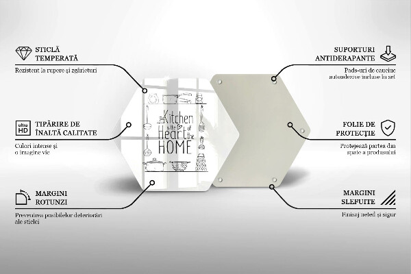 Tagliere in vetro temperato Iscrizione frase