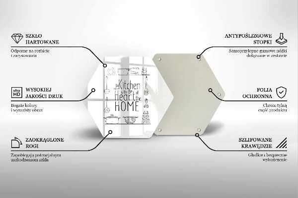 Tagliere in vetro temperato Iscrizione frase