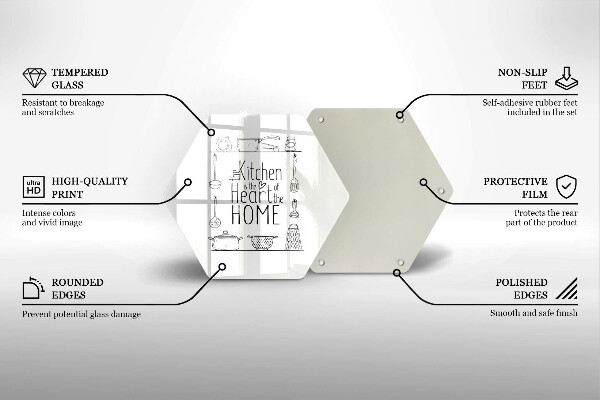 Tagliere in vetro temperato Iscrizione frase