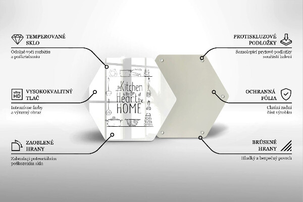Tagliere in vetro temperato Iscrizione frase