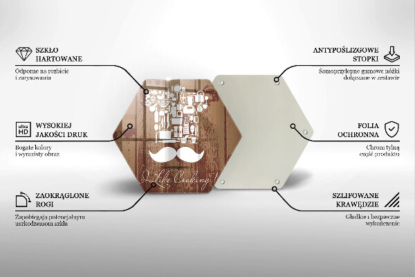 Tagliere in vetro temperato I like cooking