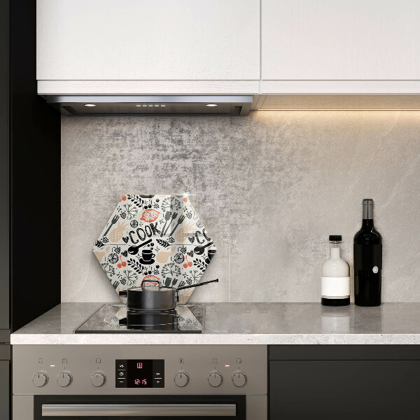 Tagliere in vetro temperato Motivo della cucina dei cartoni animati