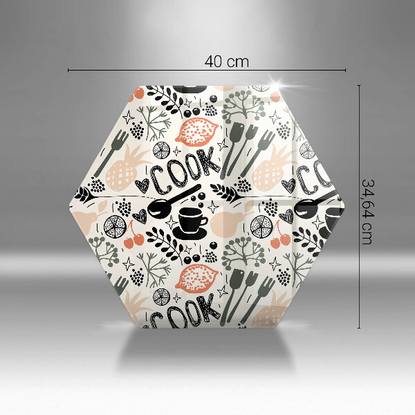 Tagliere in vetro temperato Motivo della cucina dei cartoni animati