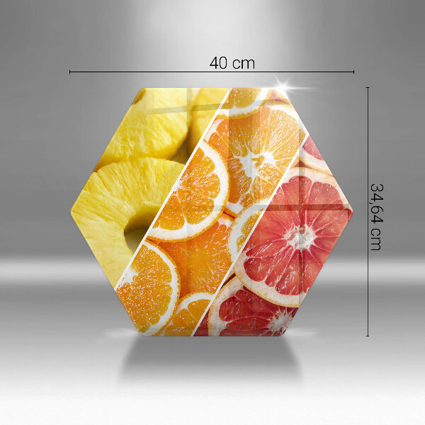 Tagliere in vetro temperato Frutti colorati