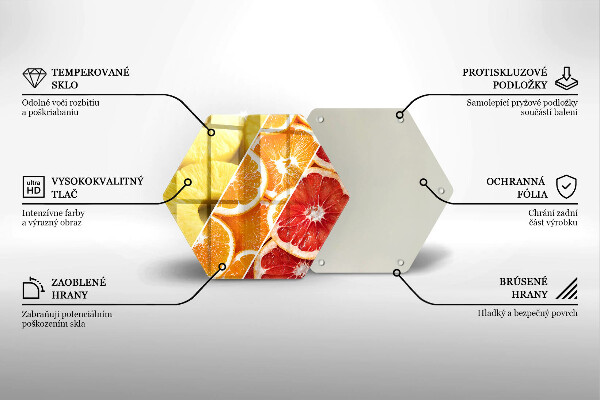 Tagliere in vetro temperato Frutti colorati