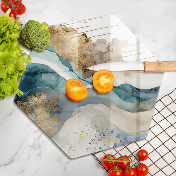 Tagliere in vetro temperato Marmo colorato