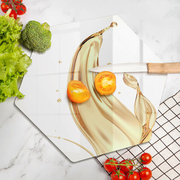 Tagliere in vetro temperato olio d'oliva