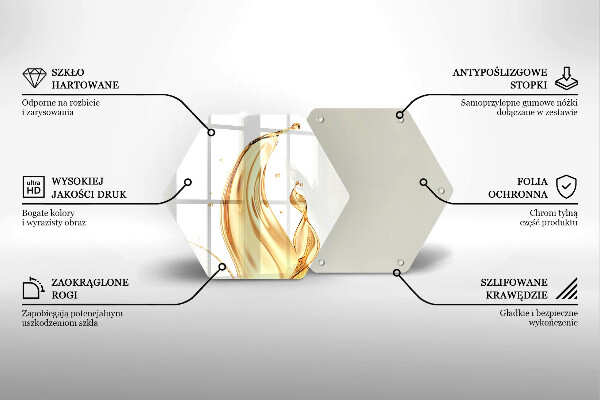 Tagliere in vetro temperato olio d'oliva