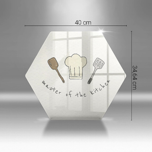 Tagliere in vetro temperato Master of the Kitchen