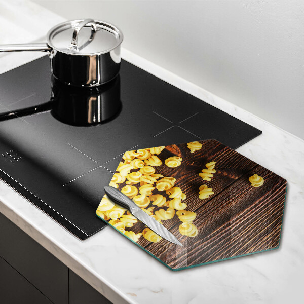 Tagliere in vetro temperato Pasta in tavola