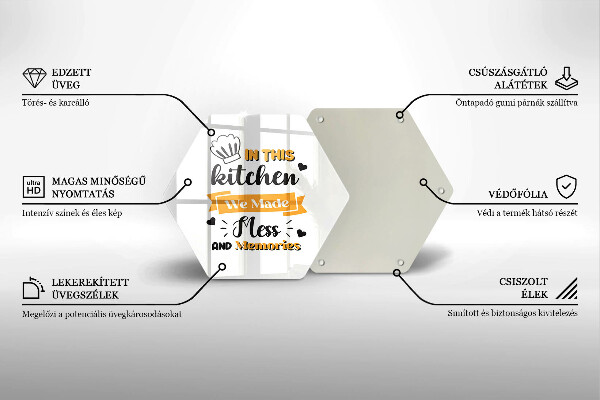 Tagliere in vetro temperato In this kitchen we made mess and memories