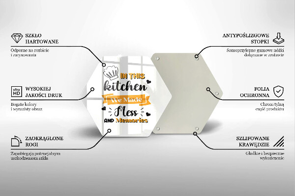 Tagliere in vetro temperato In this kitchen we made mess and memories