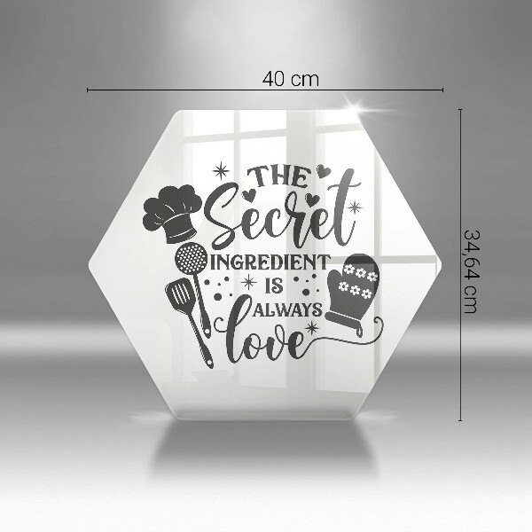 Tagliere in vetro temperato Iscrizione frase