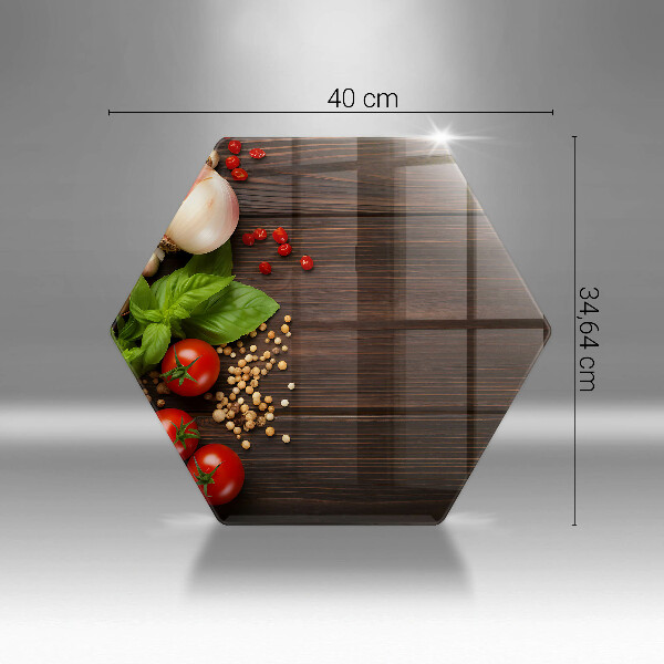 Tagliere in vetro temperato Verdure sul tavolo