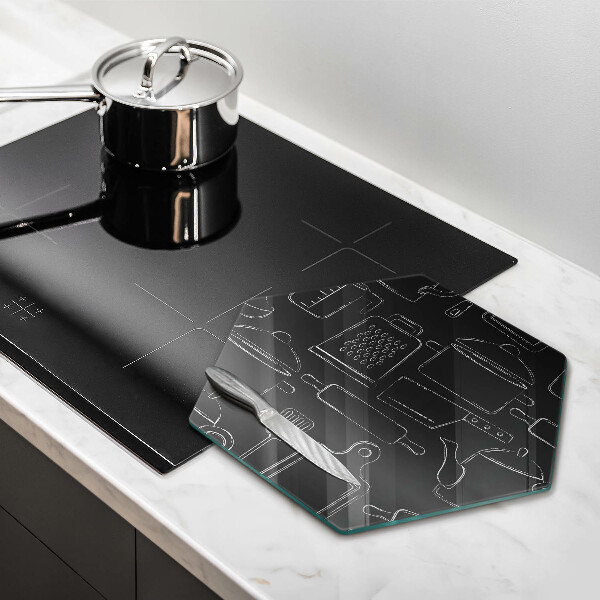 Tagliere in vetro temperato Accessori da cucina dei cartoni animati