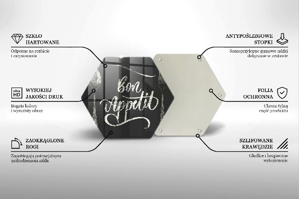 Tagliere in vetro temperato Bon Appetit