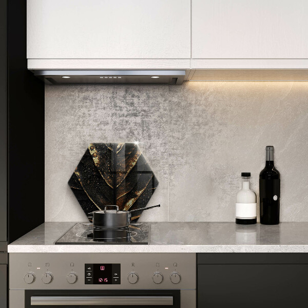 Tagliere in vetro temperato Foglia d'oro