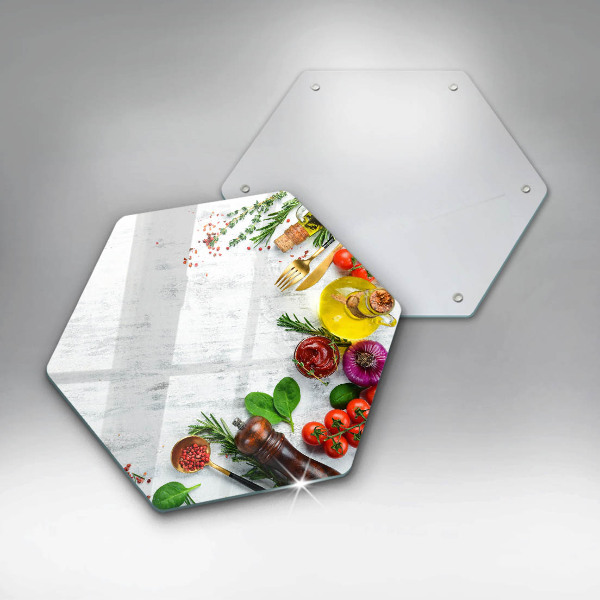 Tagliere in vetro temperato Verdure e spezie