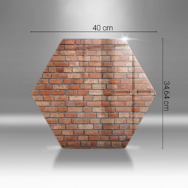 Tagliere in vetro Muro di mattoni