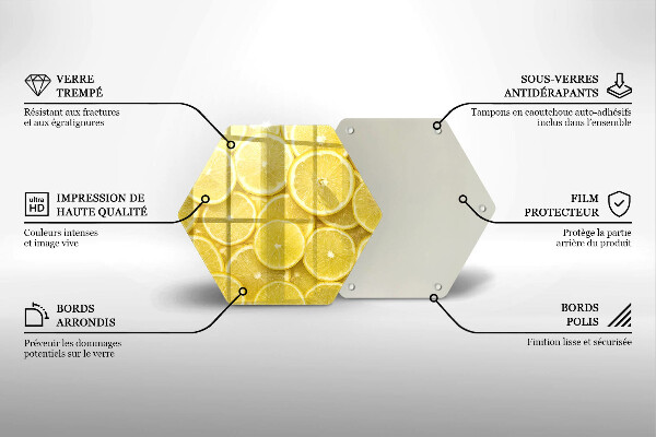 Tagliere in vetro Frutto di limone