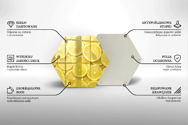 Tagliere in vetro Frutto di limone