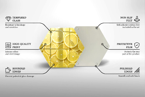 Tagliere in vetro Frutto di limone