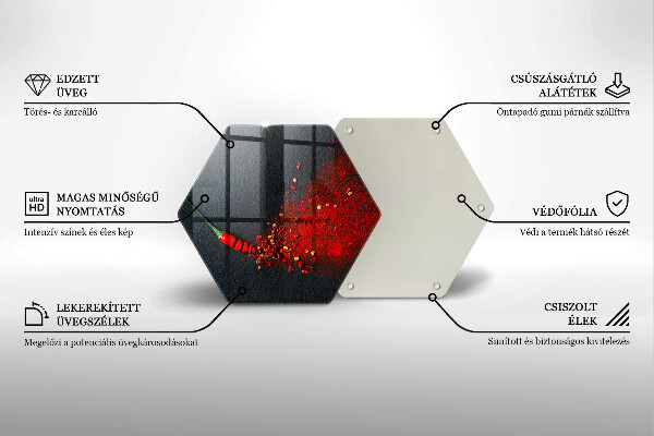 Tagliere in vetro Peperoncino