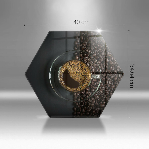 Tagliere in vetro Caffè e fagioli