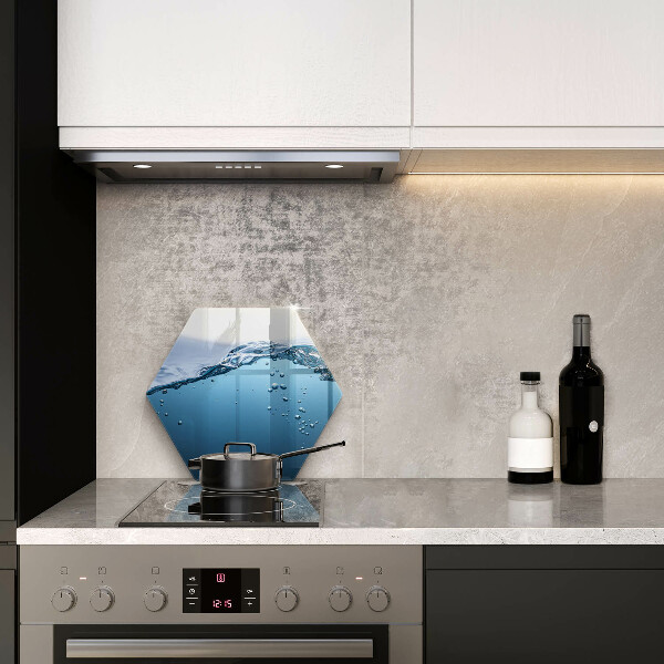 Tagliere in vetro Acqua blu