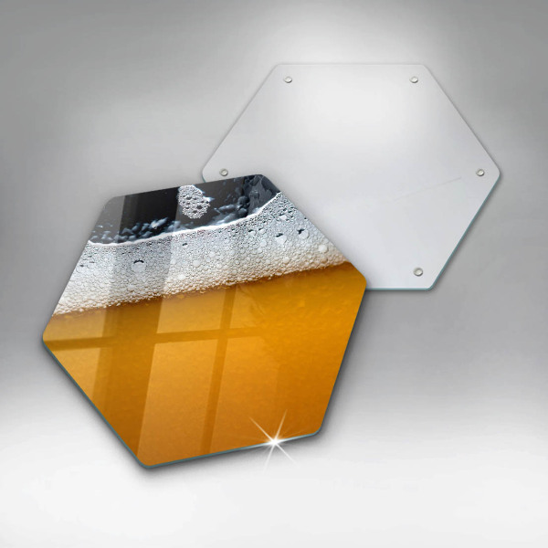 Tagliere in vetro temperato Bevi schiuma di birra