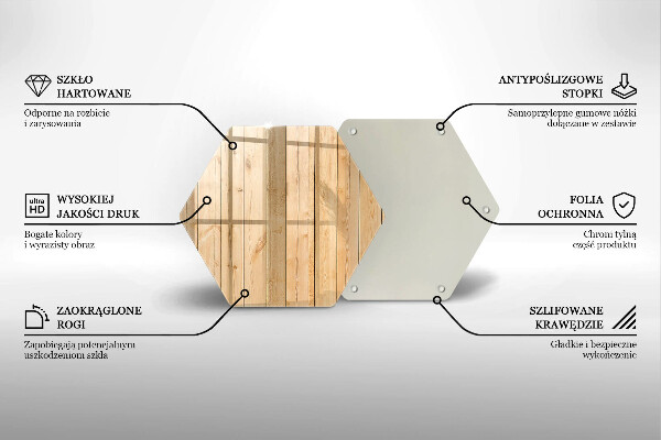 Tagliere in vetro temperato Tavole di legno delicate