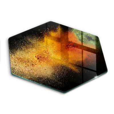 Tagliere in vetro temperato Spezie colorate