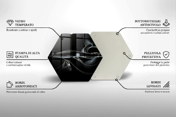 Tagliere in vetro Astrazione moderna