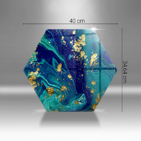 Tagliere in vetro Astrazione con l'oro